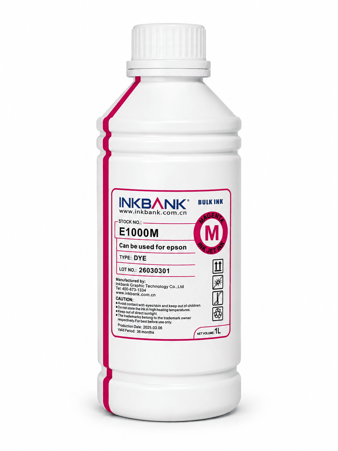 Kraska gyzyl MAGENTA 1L  Printer üçin, INKBANK