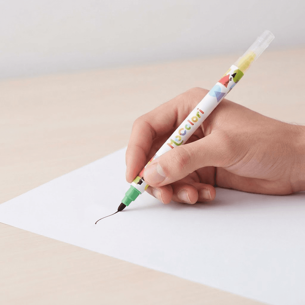 Marker MoColori Forest Green, Light Yellow