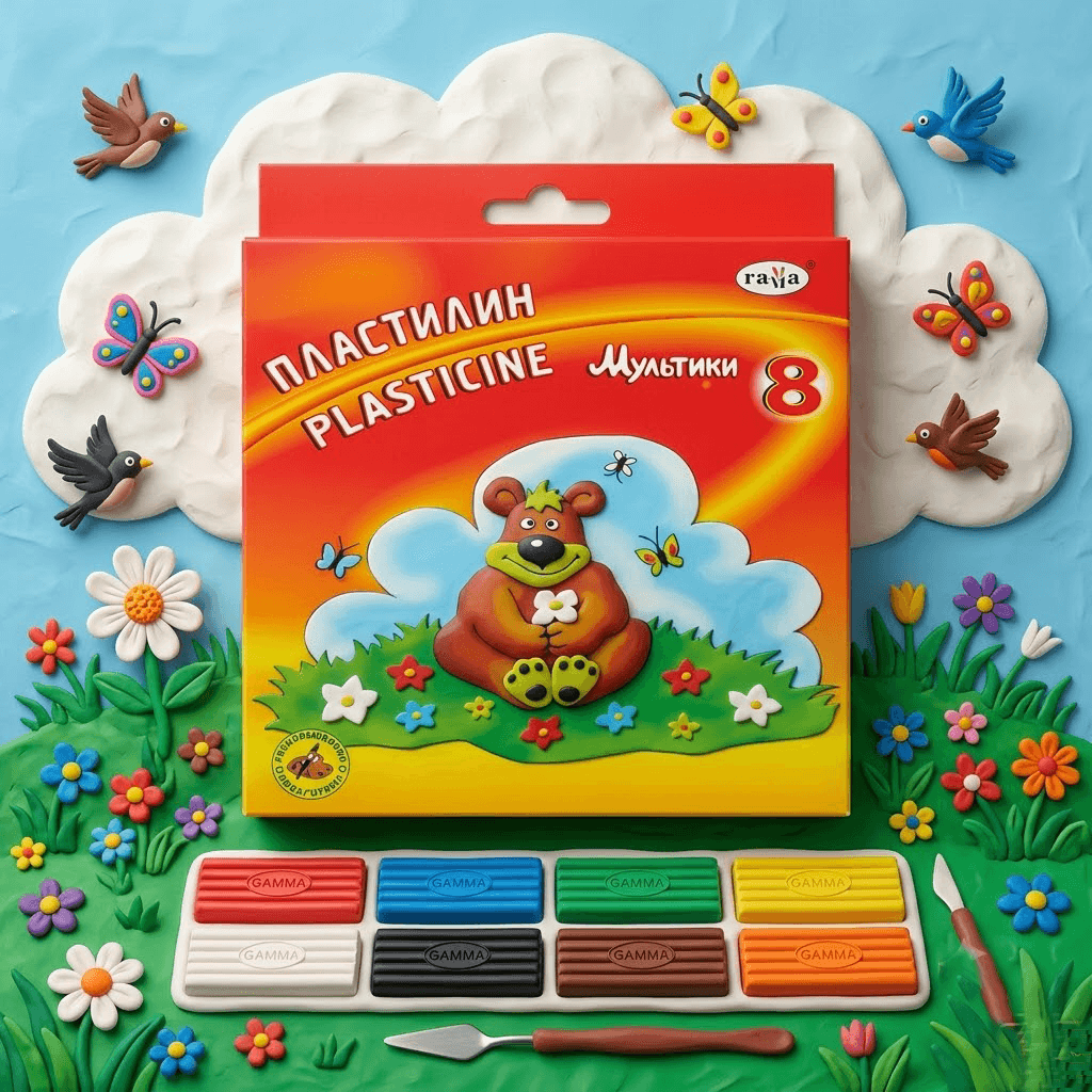 Plastilin 8-renkli Multiki GAMMA MD