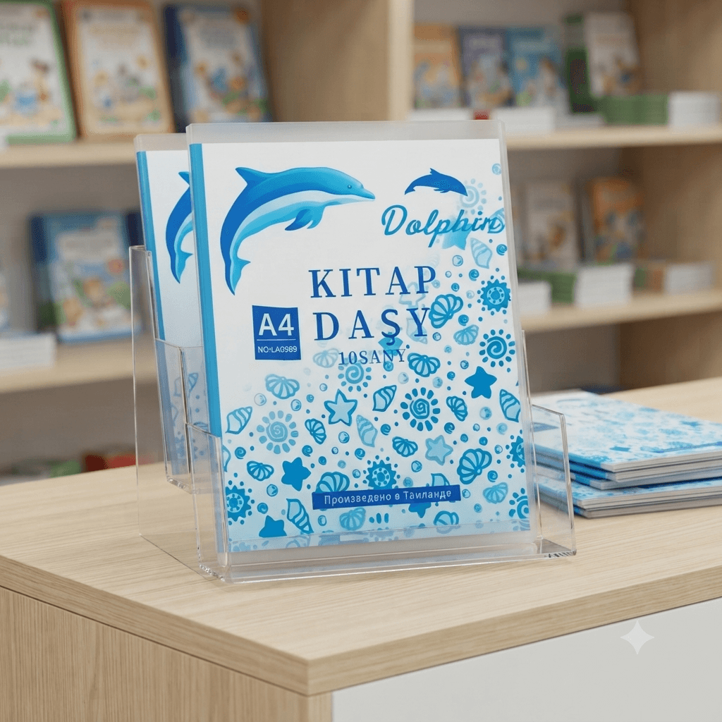 Kitap daşy A4 LA0989 Dolphin 10sany