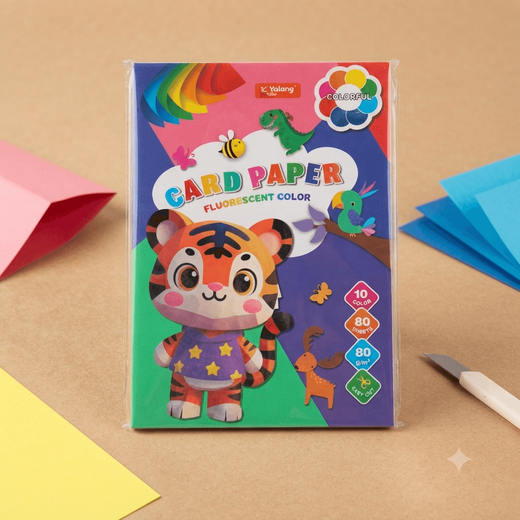 Card paper A5 10color 80list 80gm Yalong YL1458A5