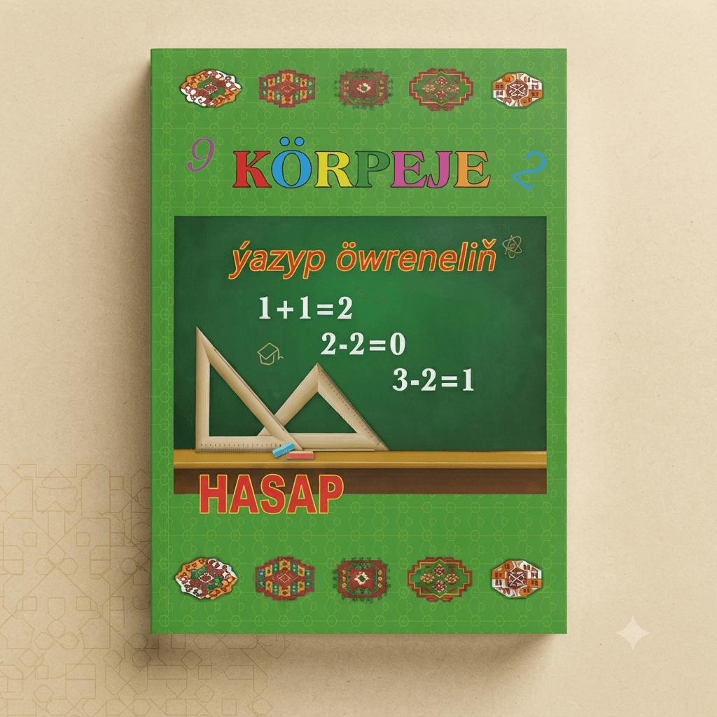 Korpeje ýazyp öwreneliň A4 Hasap