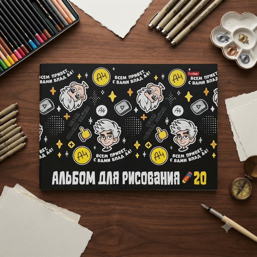 Альбом для рисования 20л А4ф "Влад А4"