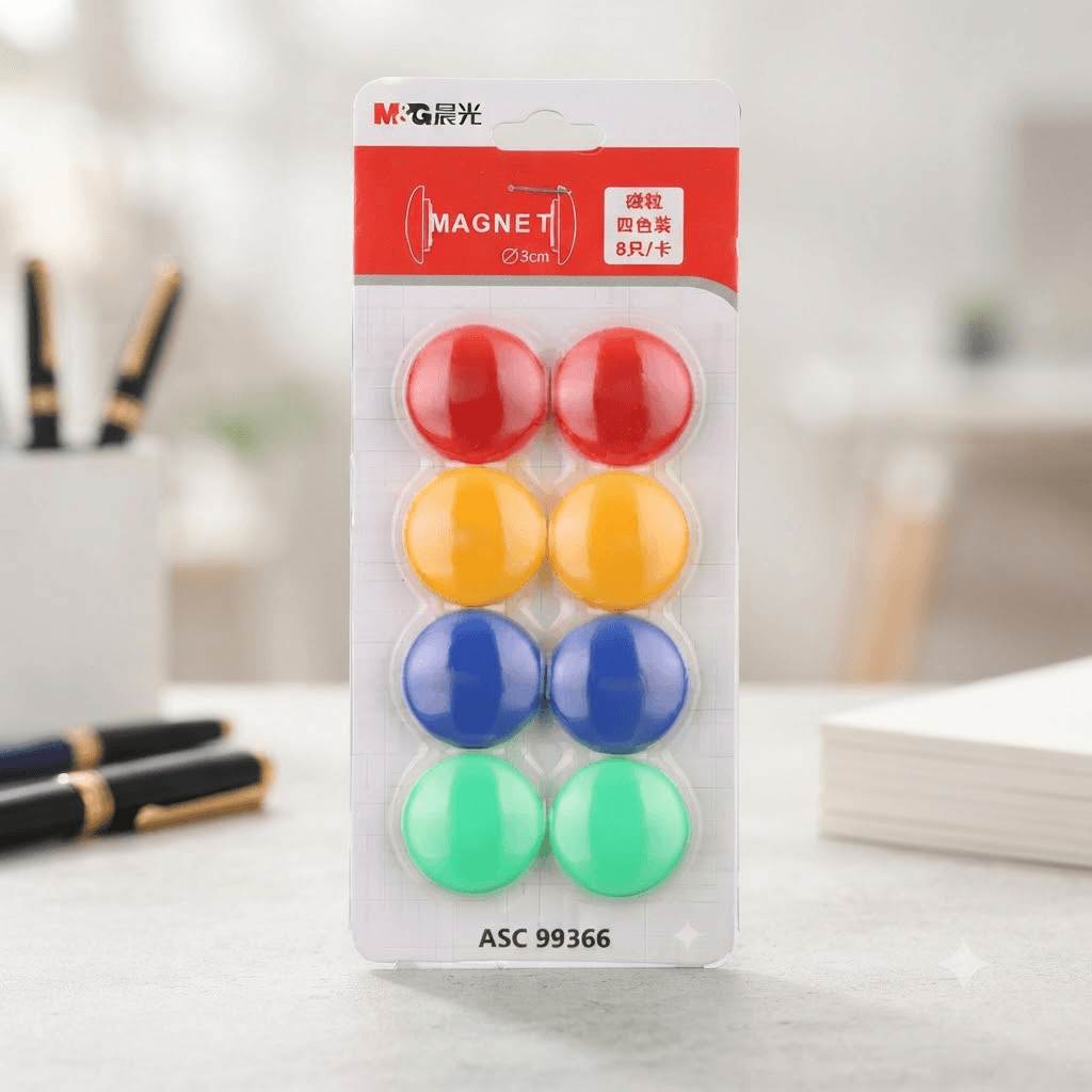 Magnit paçka reňkli 8pcs (100/400)