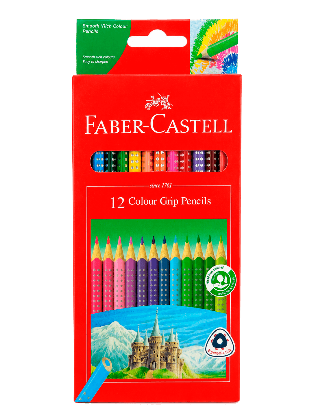 Dürli renkli galam Faber-Castell 116254 12 renkli