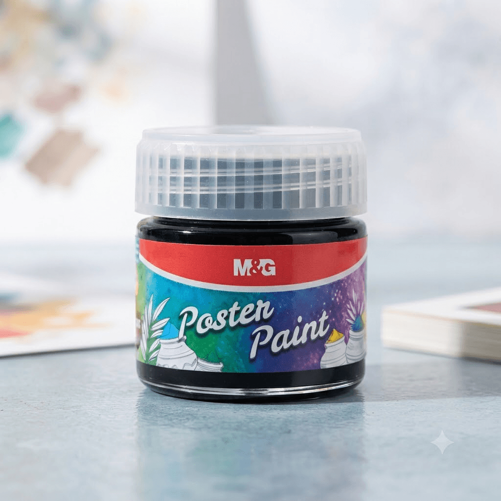 Guaş Poster Paint Black 30ml M&G