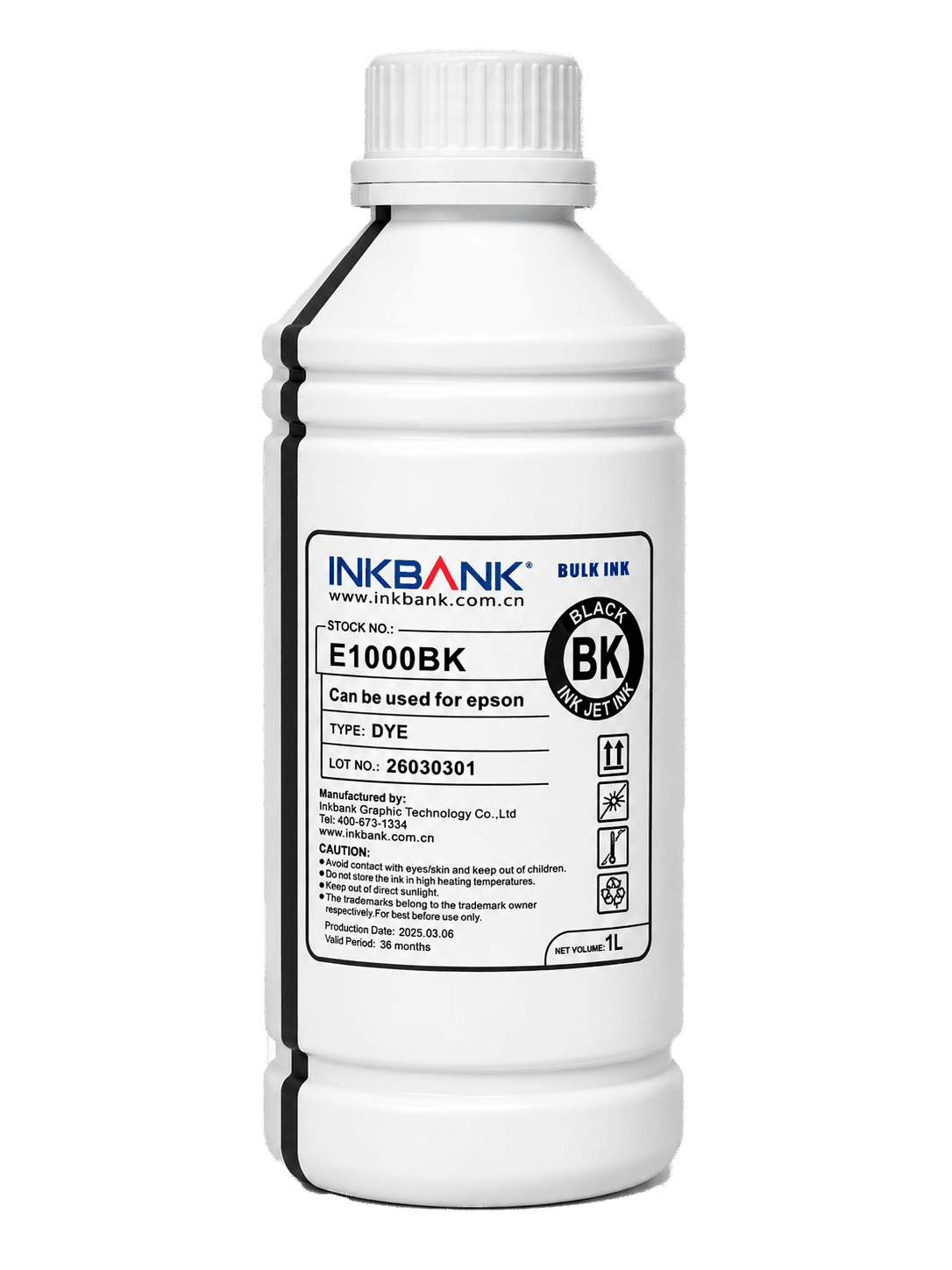 Kraska gara BLACK  1L  Printer üçin, INKBANK