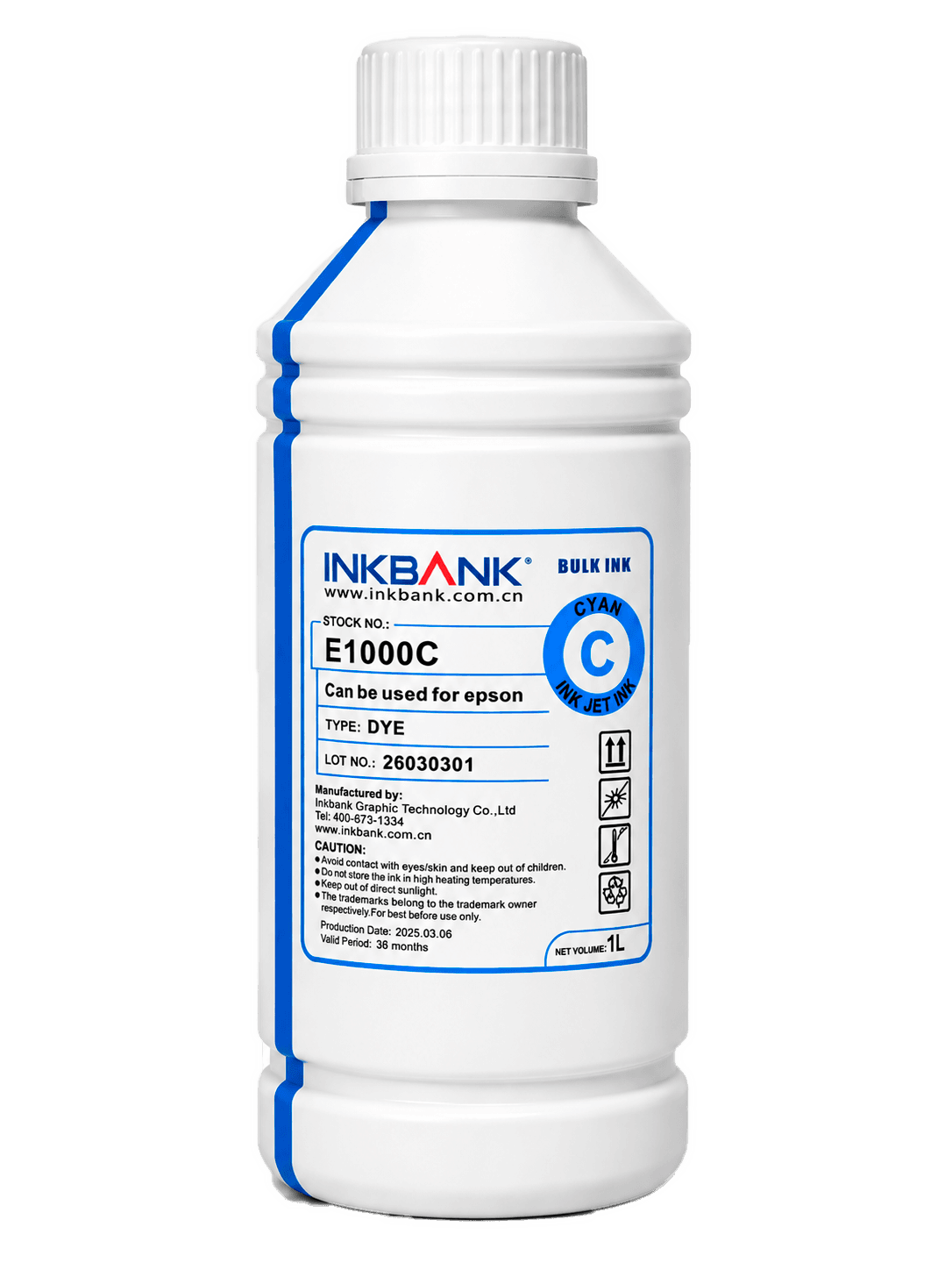 Kraska gök CYAN  1L  Printer üçin, INKBANK