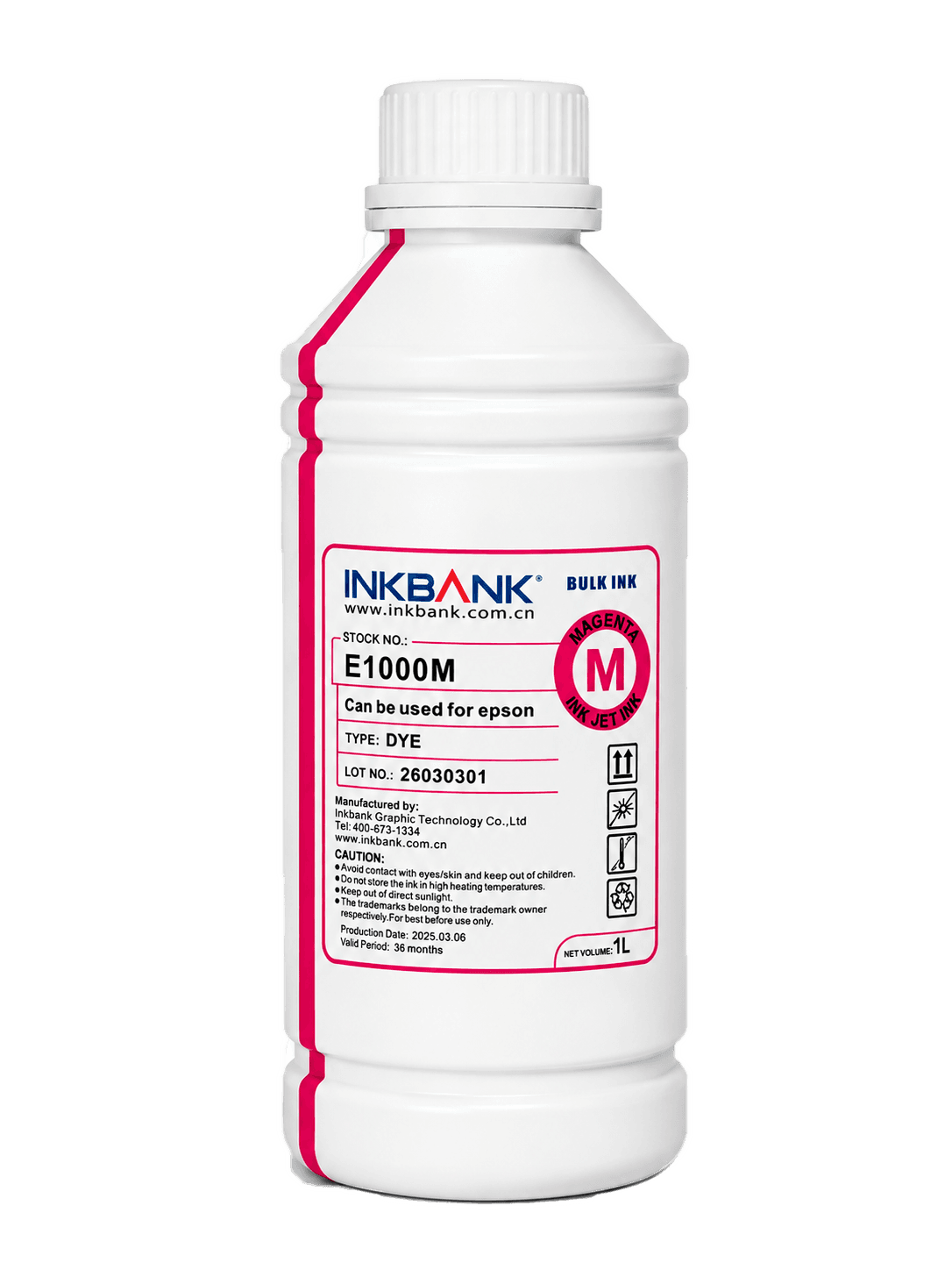 Kraska gyzyl MAGENTA 1L  Printer üçin, INKBANK