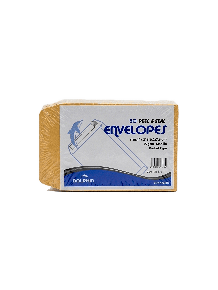 Bukja DOLPHIN envelopes kiçi goňur 4x3 ENV-4X3