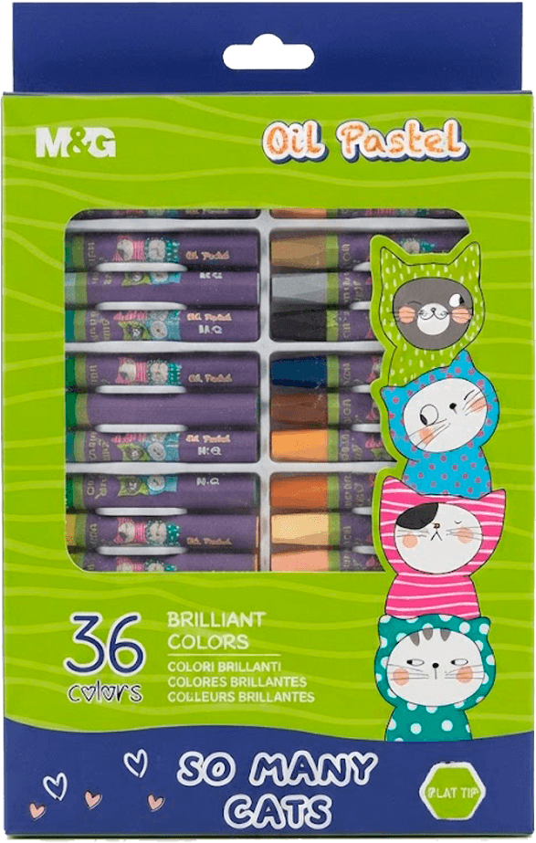 Pastel maslennyý 36 reňk "SO MANY CATS" (12/48)