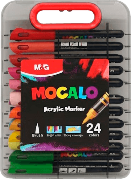 Marker akril çotkaly 24 reňkli Mocalo (8/48)